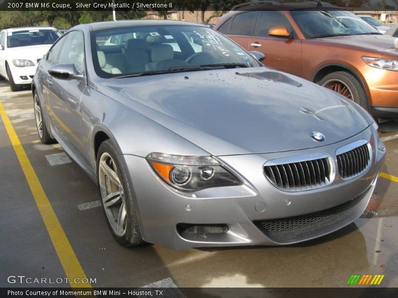 Silver Grey Metallic / Silverstone II 2007 BMW M6 Coupe
