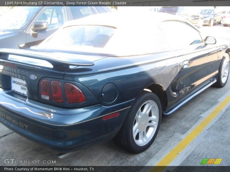 Deep Forest Green Metallic / Saddle 1996 Ford Mustang GT Convertible