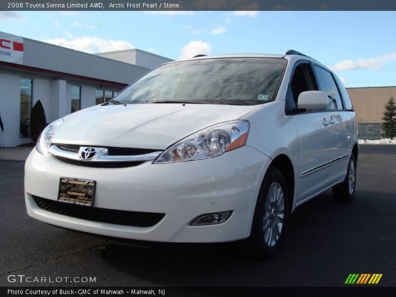 Arctic Frost Pearl / Stone 2008 Toyota Sienna Limited AWD