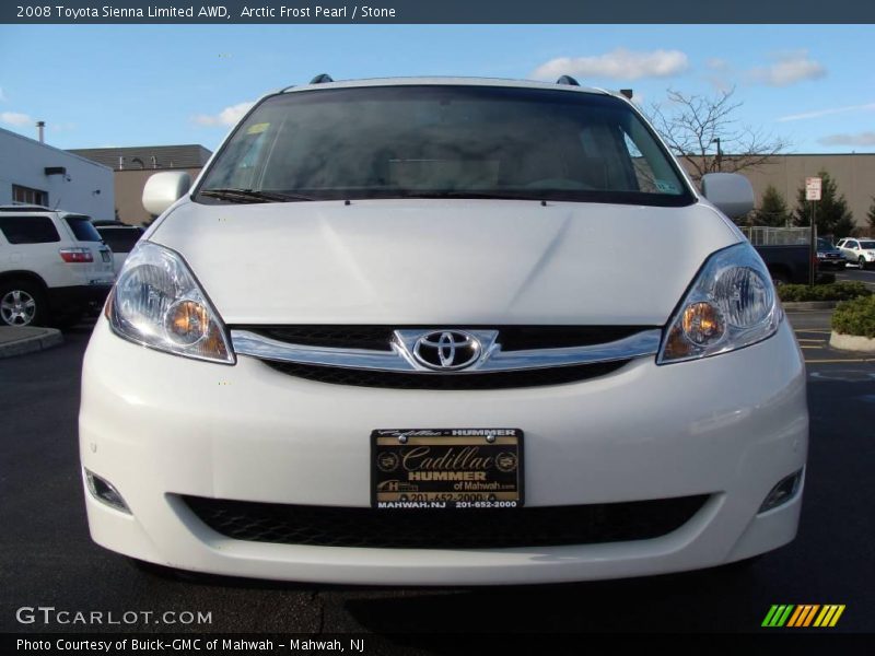 Arctic Frost Pearl / Stone 2008 Toyota Sienna Limited AWD