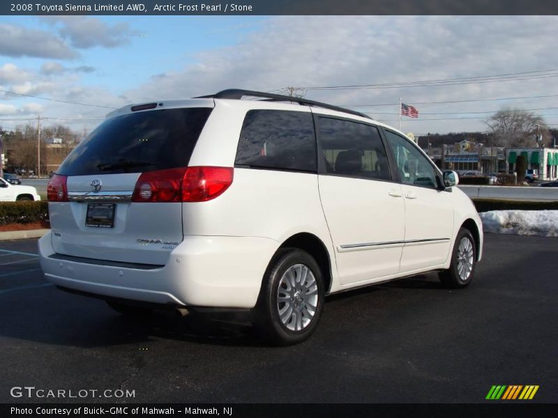 Arctic Frost Pearl / Stone 2008 Toyota Sienna Limited AWD