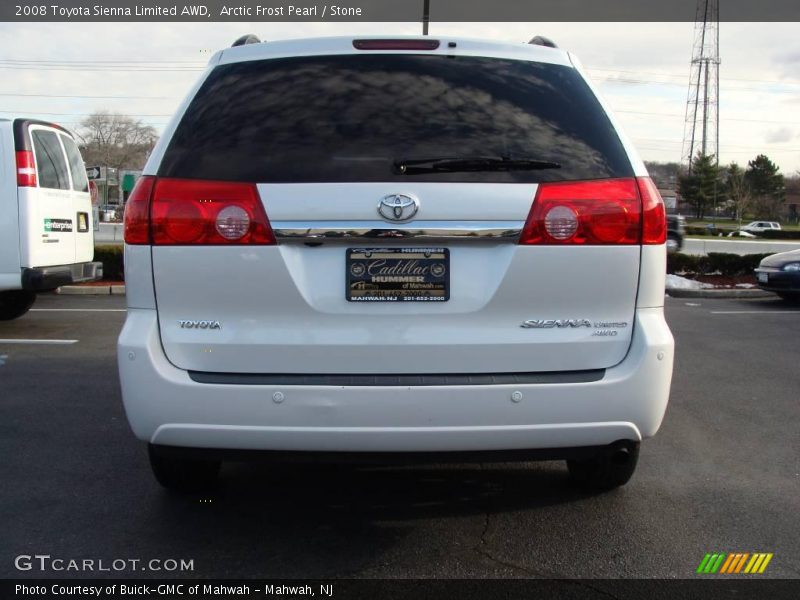 Arctic Frost Pearl / Stone 2008 Toyota Sienna Limited AWD
