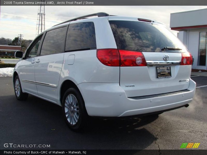 Arctic Frost Pearl / Stone 2008 Toyota Sienna Limited AWD