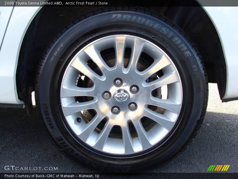 Arctic Frost Pearl / Stone 2008 Toyota Sienna Limited AWD