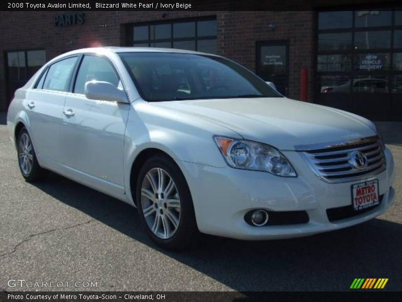 Blizzard White Pearl / Ivory Beige 2008 Toyota Avalon Limited