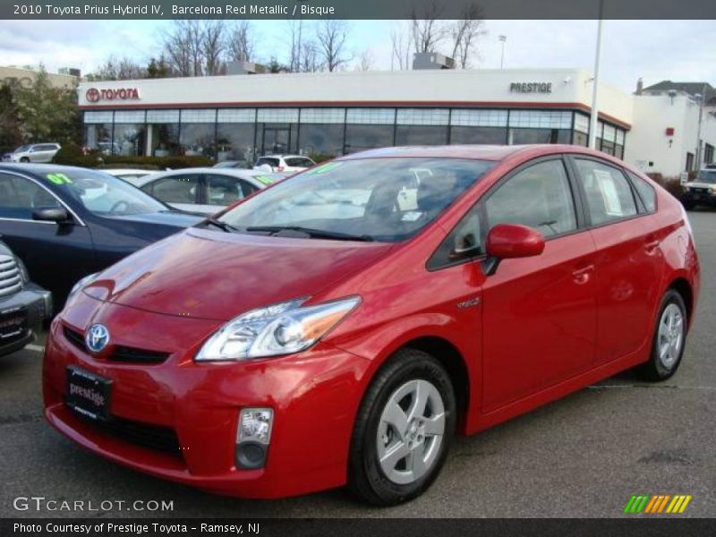 Barcelona Red Metallic / Bisque 2010 Toyota Prius Hybrid IV