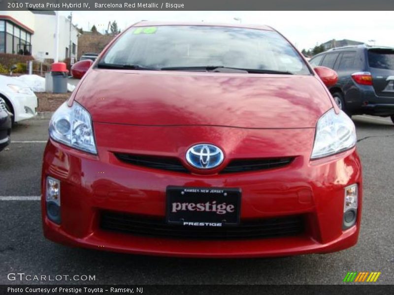 Barcelona Red Metallic / Bisque 2010 Toyota Prius Hybrid IV
