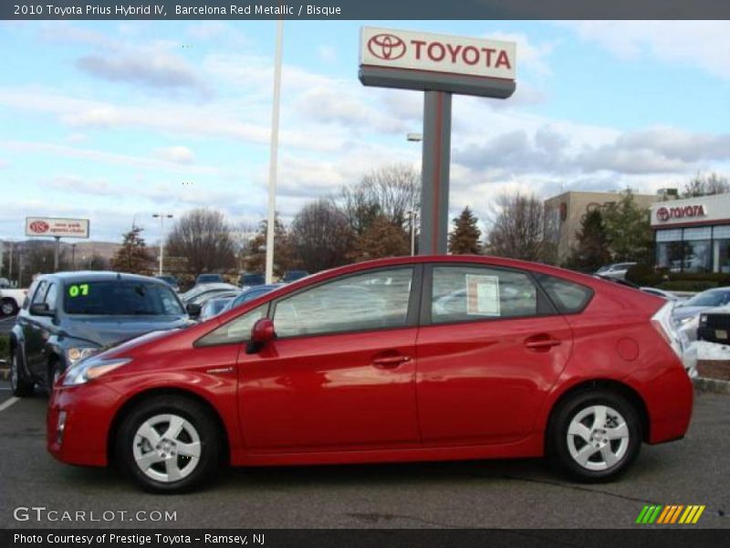 Barcelona Red Metallic / Bisque 2010 Toyota Prius Hybrid IV