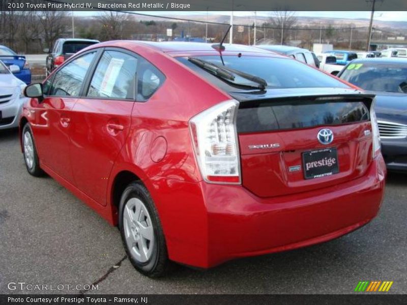 Barcelona Red Metallic / Bisque 2010 Toyota Prius Hybrid IV