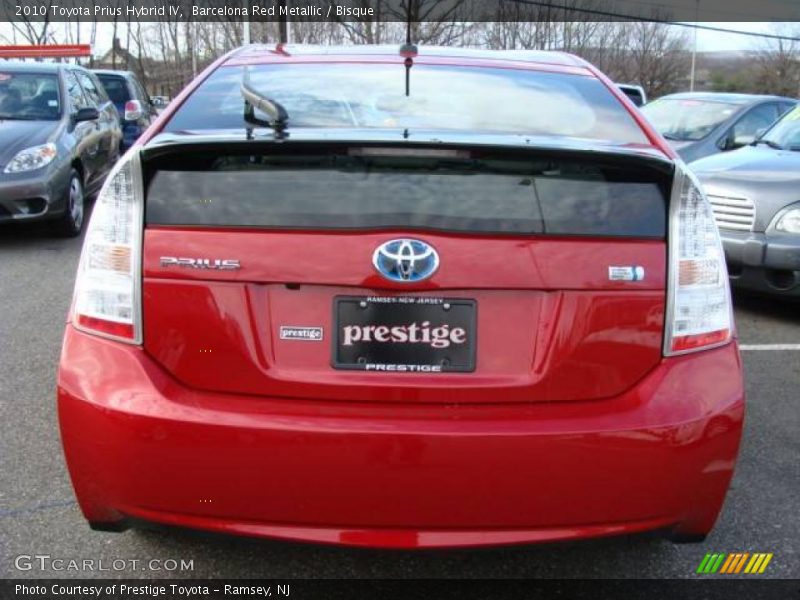 Barcelona Red Metallic / Bisque 2010 Toyota Prius Hybrid IV