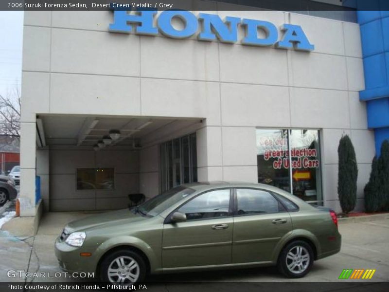 Desert Green Metallic / Grey 2006 Suzuki Forenza Sedan