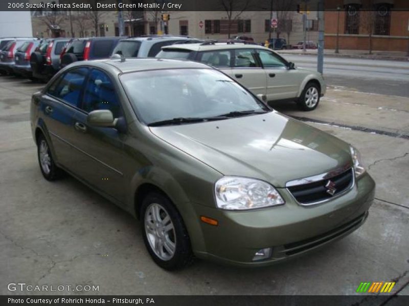 Desert Green Metallic / Grey 2006 Suzuki Forenza Sedan