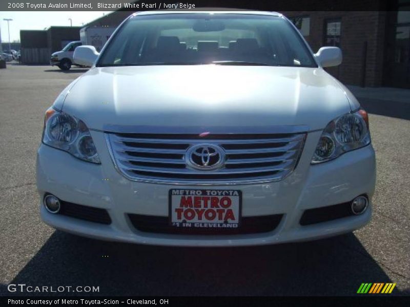 Blizzard White Pearl / Ivory Beige 2008 Toyota Avalon Limited