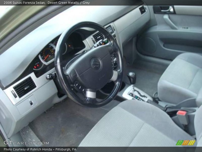 Desert Green Metallic / Grey 2006 Suzuki Forenza Sedan