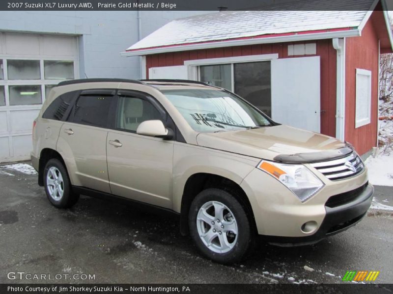 Prairie Gold Metallic / Beige 2007 Suzuki XL7 Luxury AWD