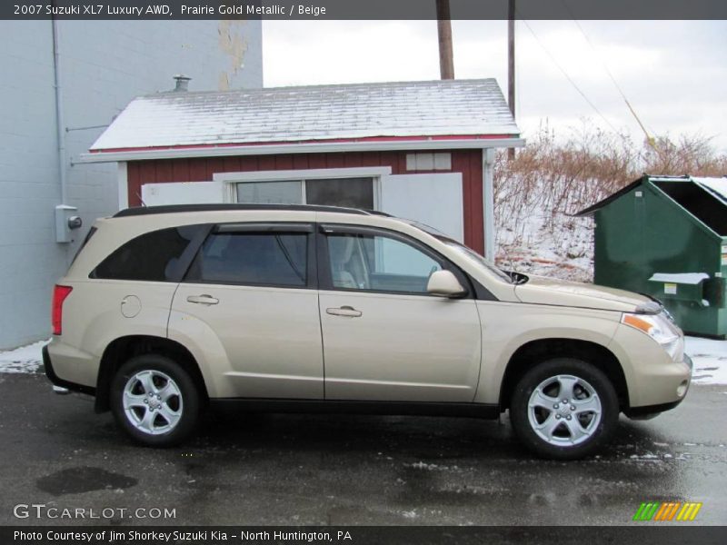 Prairie Gold Metallic / Beige 2007 Suzuki XL7 Luxury AWD