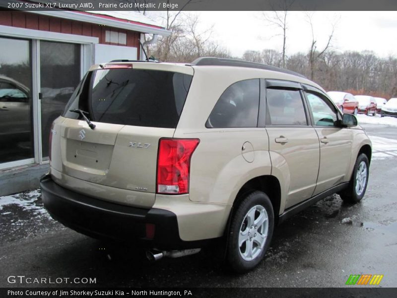 Prairie Gold Metallic / Beige 2007 Suzuki XL7 Luxury AWD