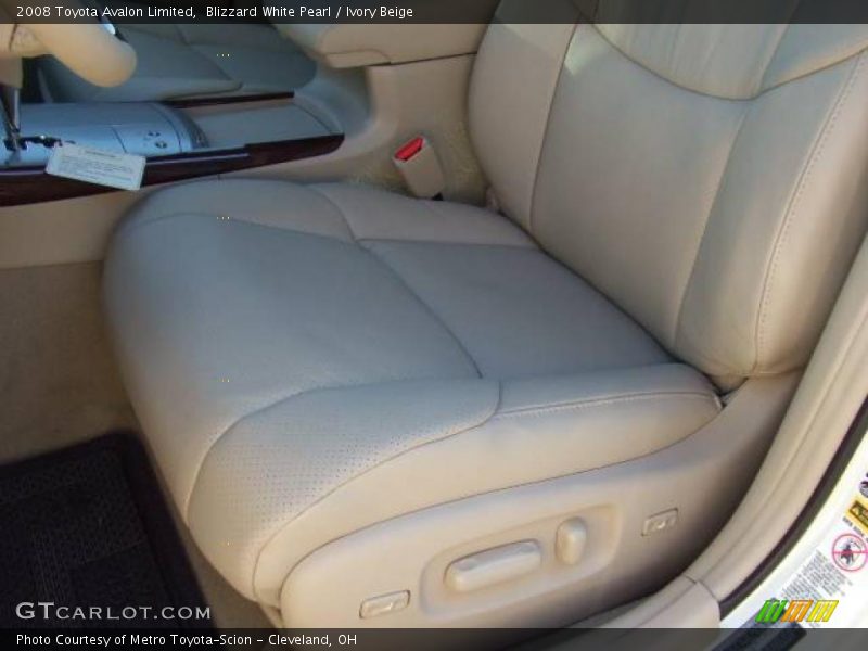 Blizzard White Pearl / Ivory Beige 2008 Toyota Avalon Limited