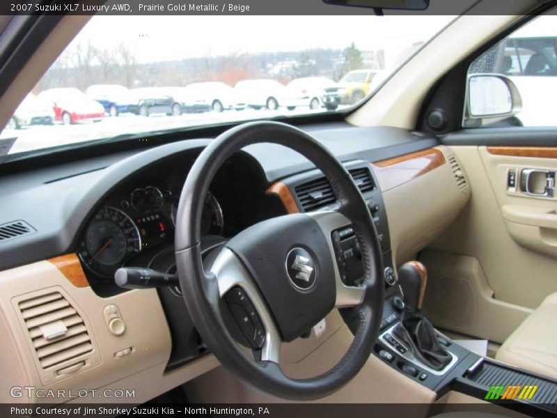Prairie Gold Metallic / Beige 2007 Suzuki XL7 Luxury AWD