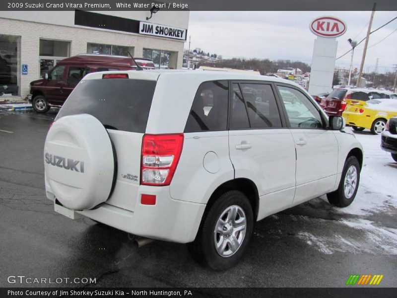 White Water Pearl / Beige 2009 Suzuki Grand Vitara Premium