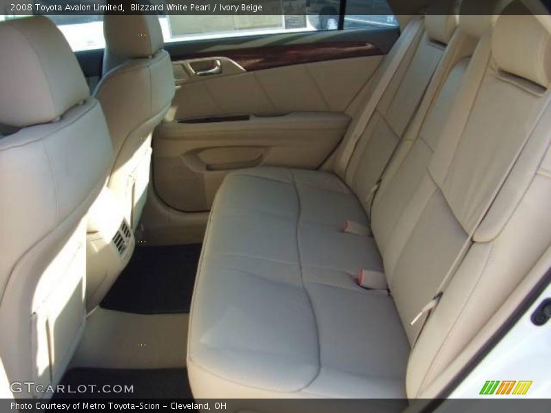 Blizzard White Pearl / Ivory Beige 2008 Toyota Avalon Limited