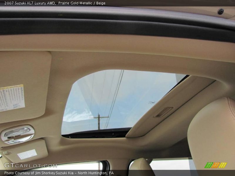 Prairie Gold Metallic / Beige 2007 Suzuki XL7 Luxury AWD