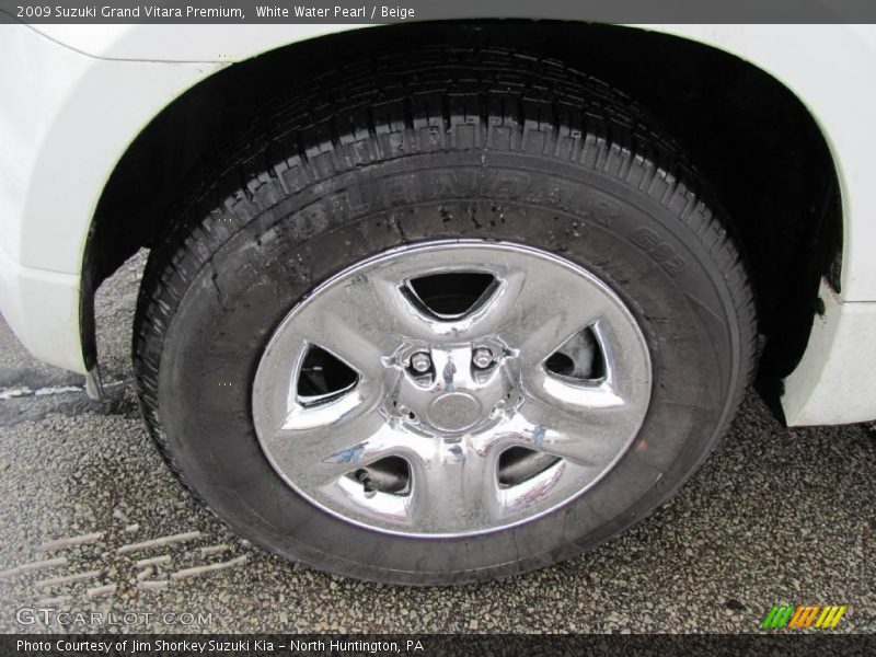 White Water Pearl / Beige 2009 Suzuki Grand Vitara Premium