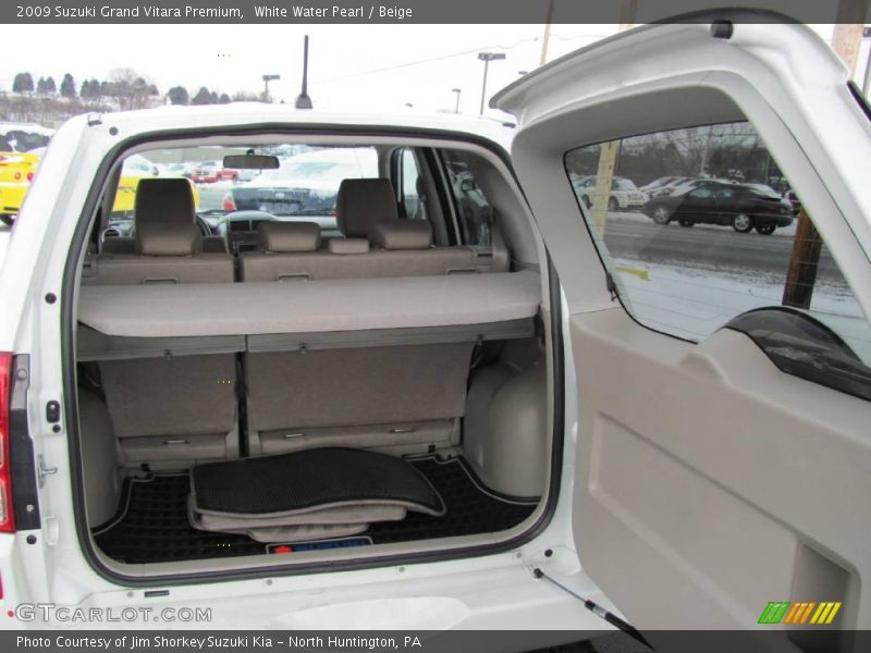 White Water Pearl / Beige 2009 Suzuki Grand Vitara Premium