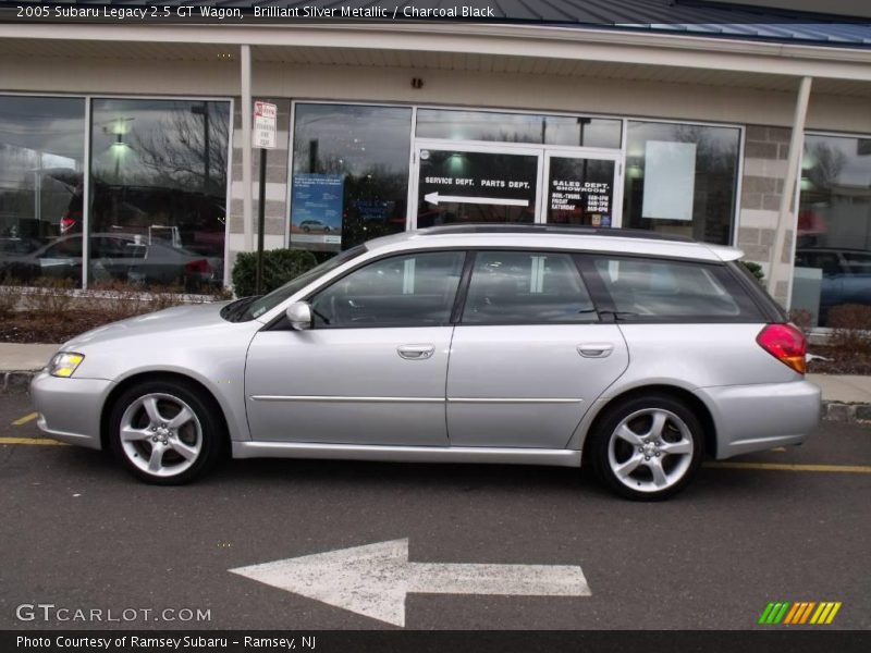 Brilliant Silver Metallic / Charcoal Black 2005 Subaru Legacy 2.5 GT Wagon