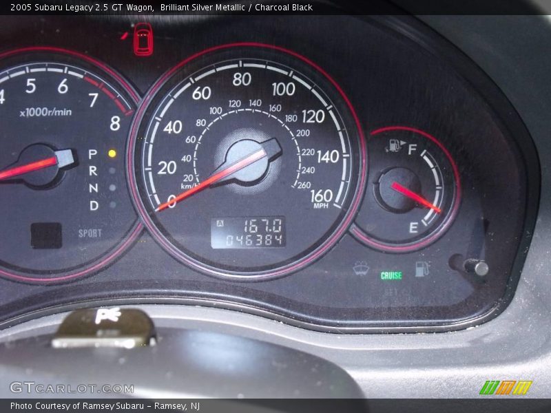 Brilliant Silver Metallic / Charcoal Black 2005 Subaru Legacy 2.5 GT Wagon
