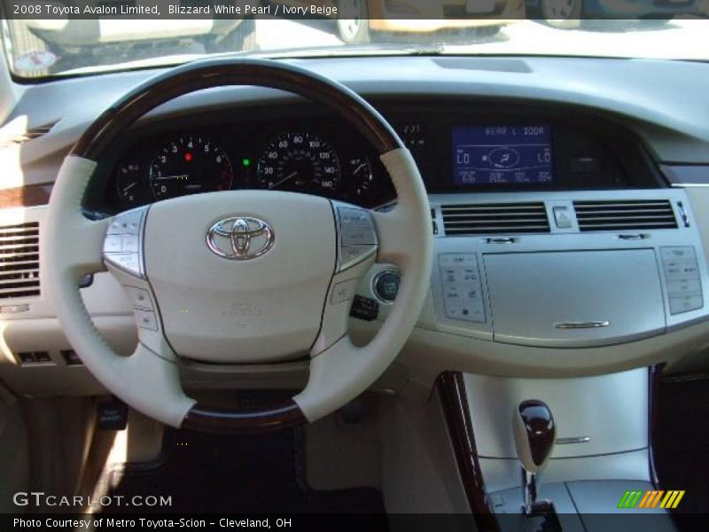 Blizzard White Pearl / Ivory Beige 2008 Toyota Avalon Limited