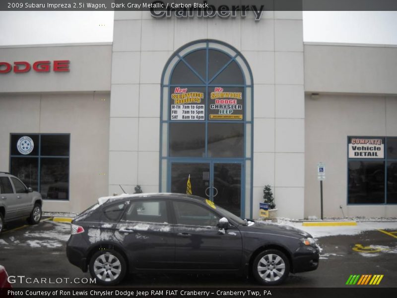 Dark Gray Metallic / Carbon Black 2009 Subaru Impreza 2.5i Wagon