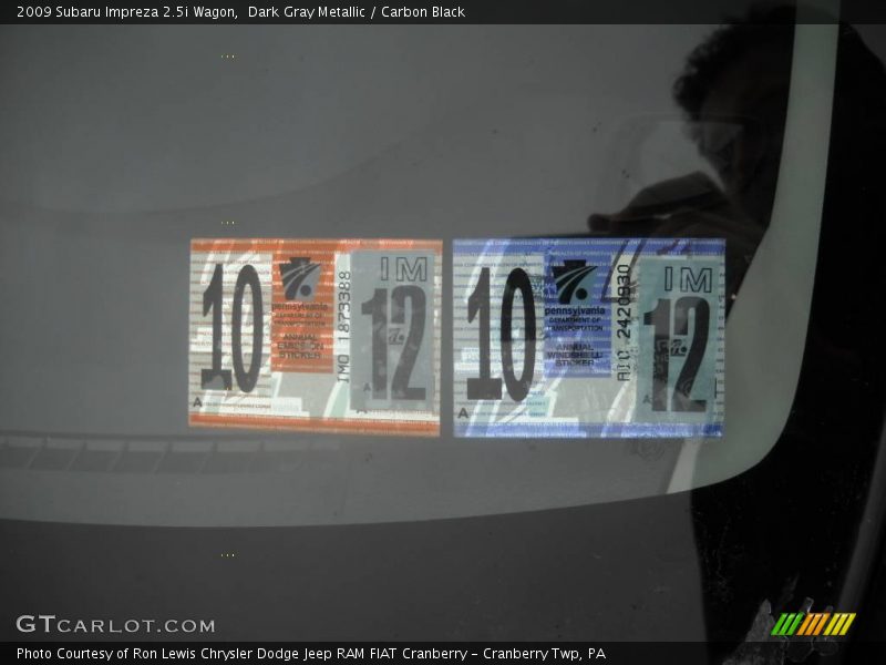 Dark Gray Metallic / Carbon Black 2009 Subaru Impreza 2.5i Wagon