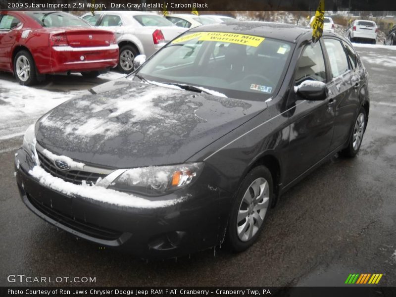 Dark Gray Metallic / Carbon Black 2009 Subaru Impreza 2.5i Wagon