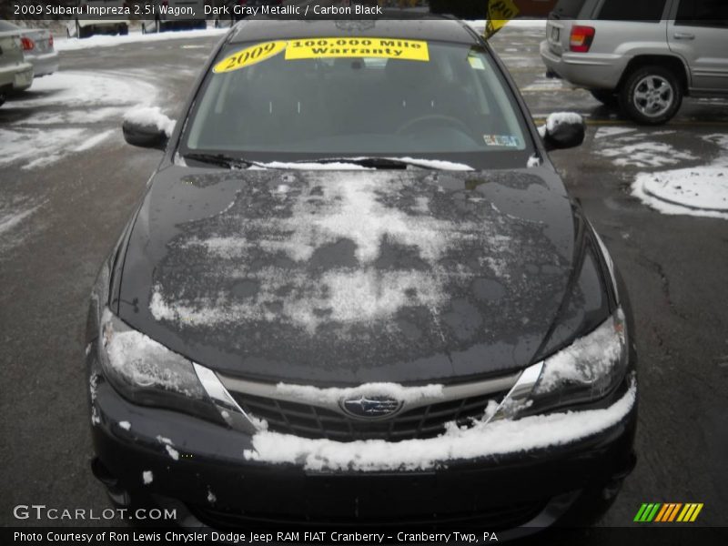 Dark Gray Metallic / Carbon Black 2009 Subaru Impreza 2.5i Wagon