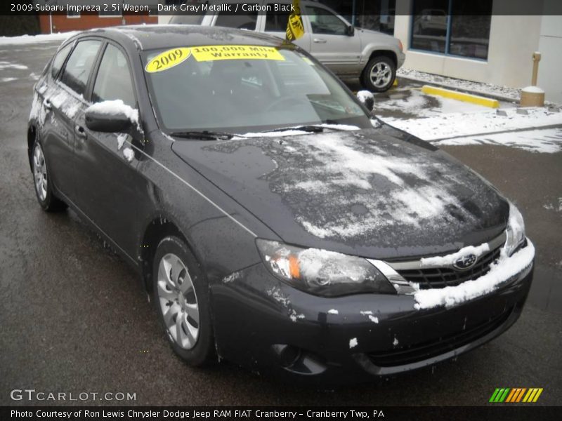 Dark Gray Metallic / Carbon Black 2009 Subaru Impreza 2.5i Wagon