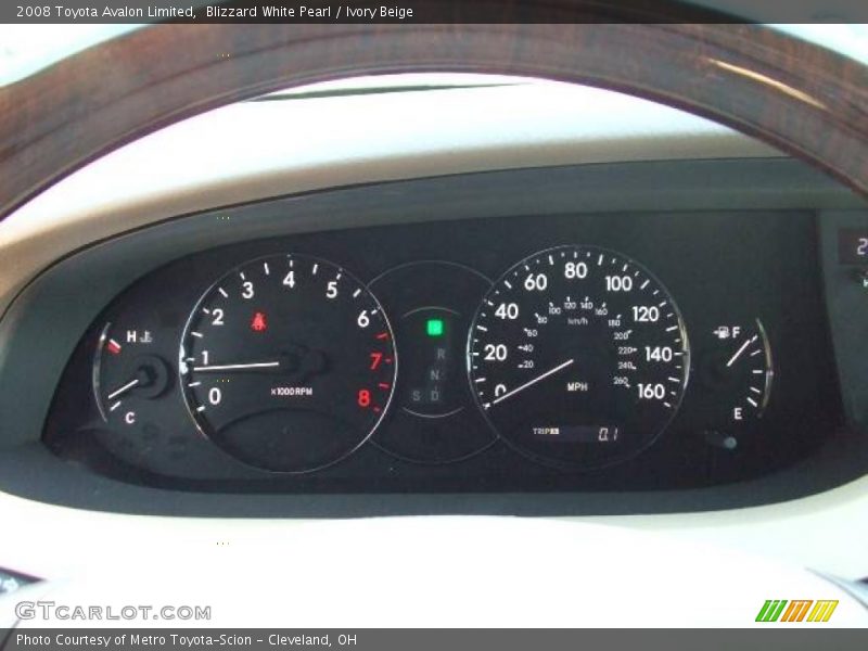 Blizzard White Pearl / Ivory Beige 2008 Toyota Avalon Limited