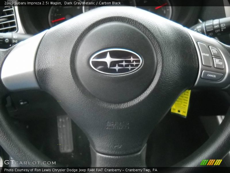 Dark Gray Metallic / Carbon Black 2009 Subaru Impreza 2.5i Wagon