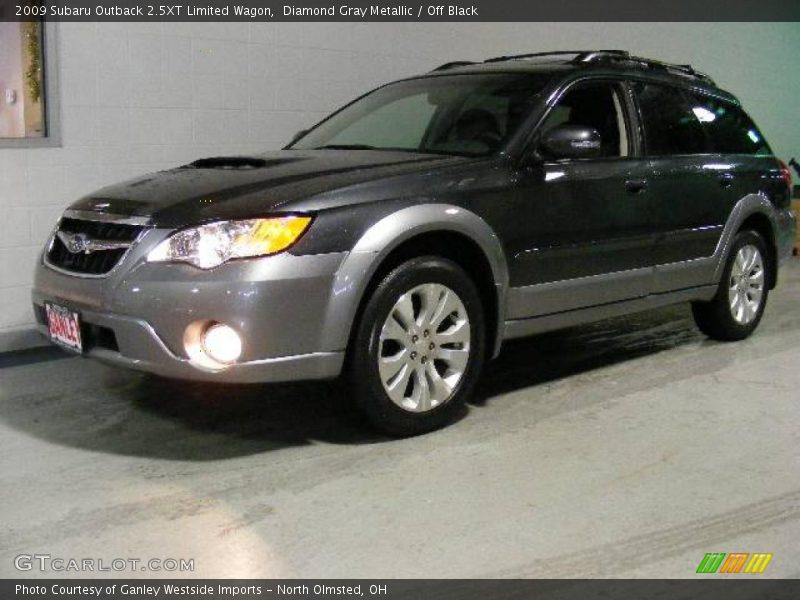Diamond Gray Metallic / Off Black 2009 Subaru Outback 2.5XT Limited Wagon