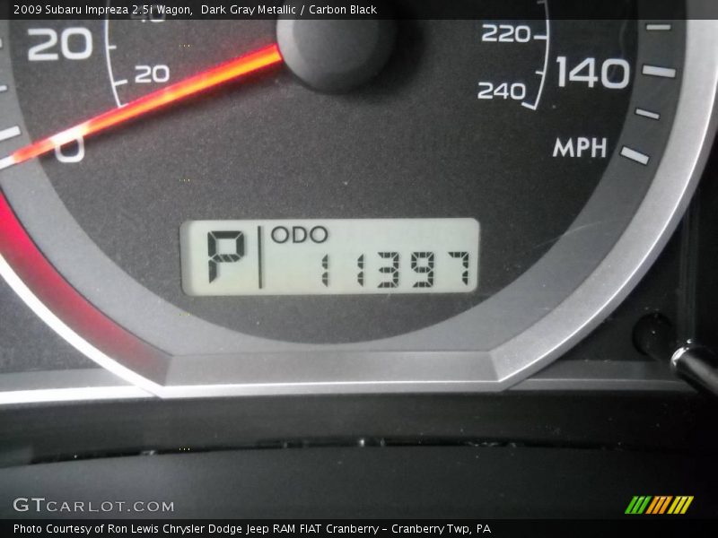 Dark Gray Metallic / Carbon Black 2009 Subaru Impreza 2.5i Wagon