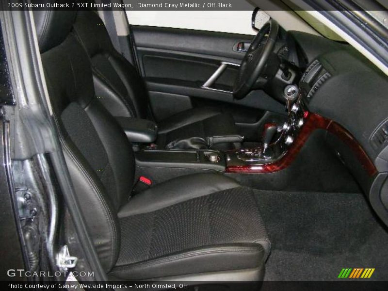 Diamond Gray Metallic / Off Black 2009 Subaru Outback 2.5XT Limited Wagon