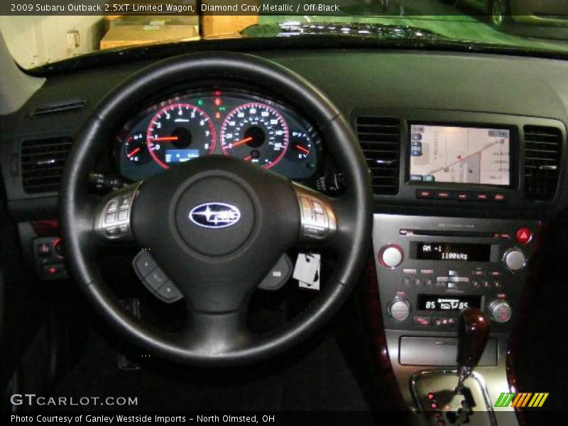 Diamond Gray Metallic / Off Black 2009 Subaru Outback 2.5XT Limited Wagon