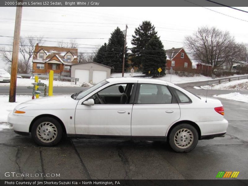 Bright White / Gray 2000 Saturn L Series LS2 Sedan