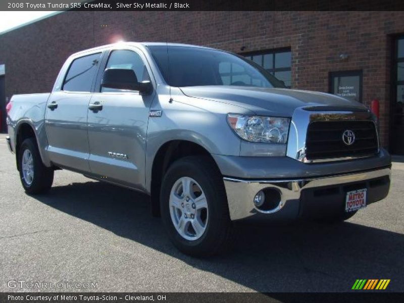 Silver Sky Metallic / Black 2008 Toyota Tundra SR5 CrewMax
