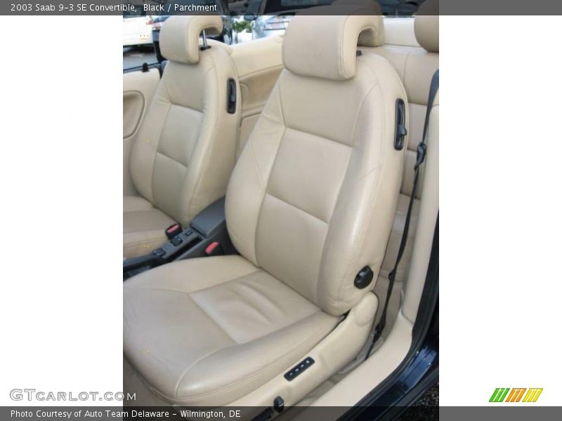 Black / Parchment 2003 Saab 9-3 SE Convertible
