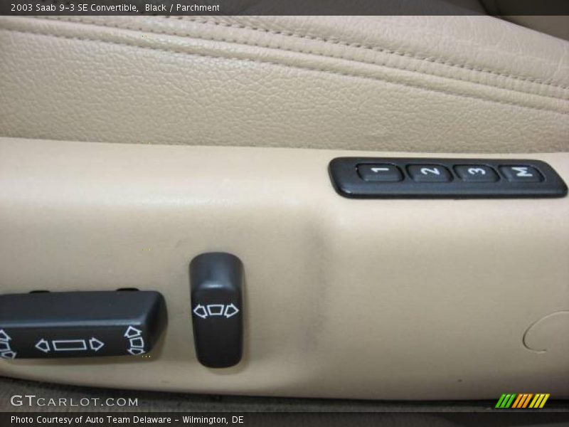 Black / Parchment 2003 Saab 9-3 SE Convertible
