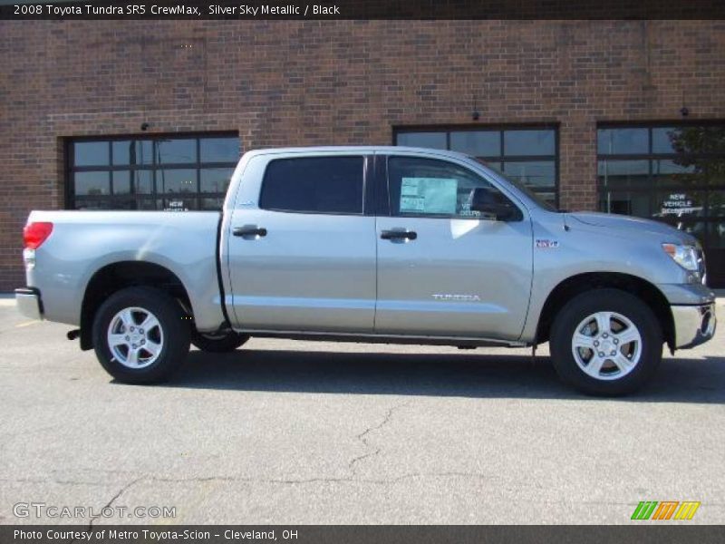 Silver Sky Metallic / Black 2008 Toyota Tundra SR5 CrewMax