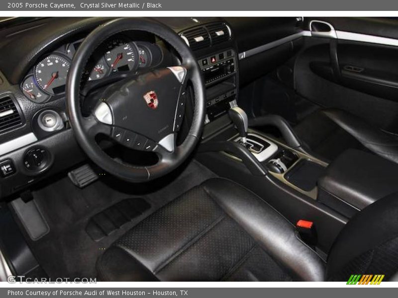 Crystal Silver Metallic / Black 2005 Porsche Cayenne