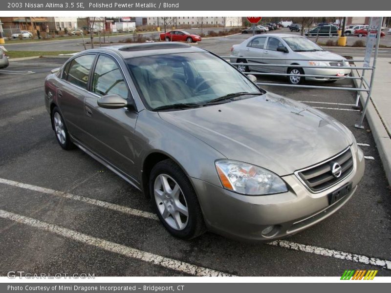 Polished Pewter Metallic / Blond 2003 Nissan Altima 3.5 SE