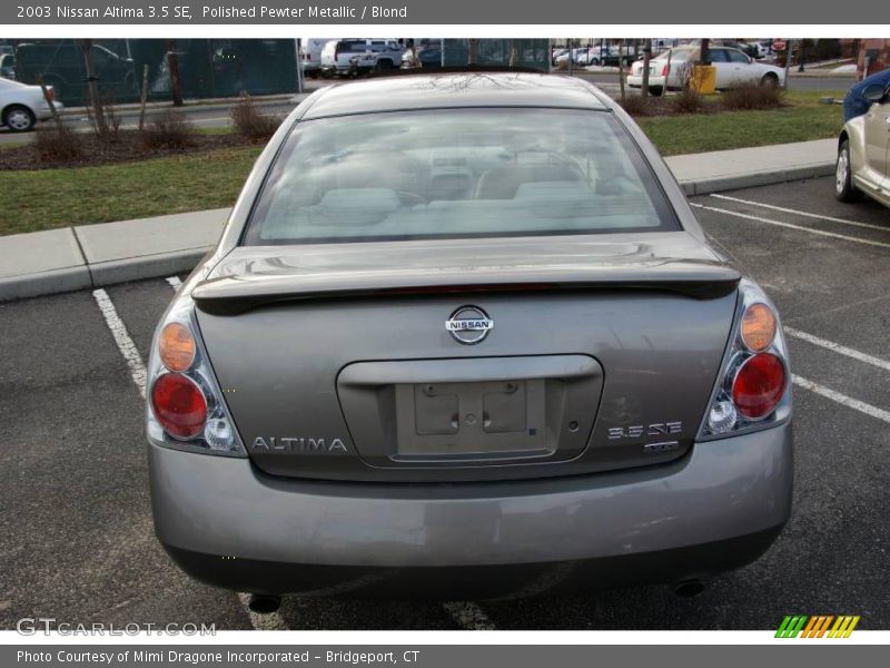Polished Pewter Metallic / Blond 2003 Nissan Altima 3.5 SE